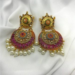 Pakistani Jewelry, South Asian Jewelry, Pakistani Sets, Earrings